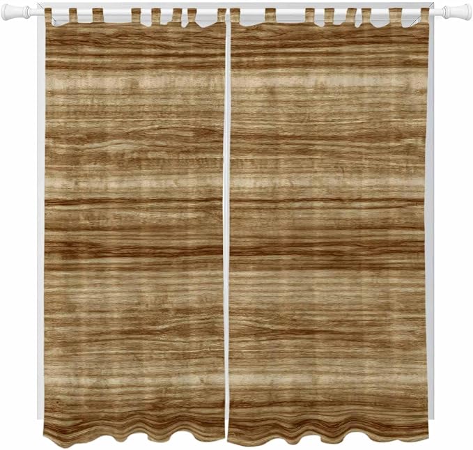 Vintage Western Living Room Curtains 96 Inch Length, Window Curtains Tab Top by Unknown