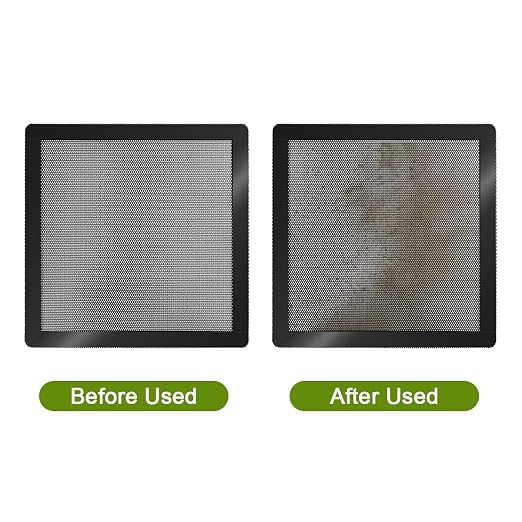 140mm PC Fan Dust Filter Magnetic Frame Computer Fan Grills Black Dust Mesh PC - Image 5