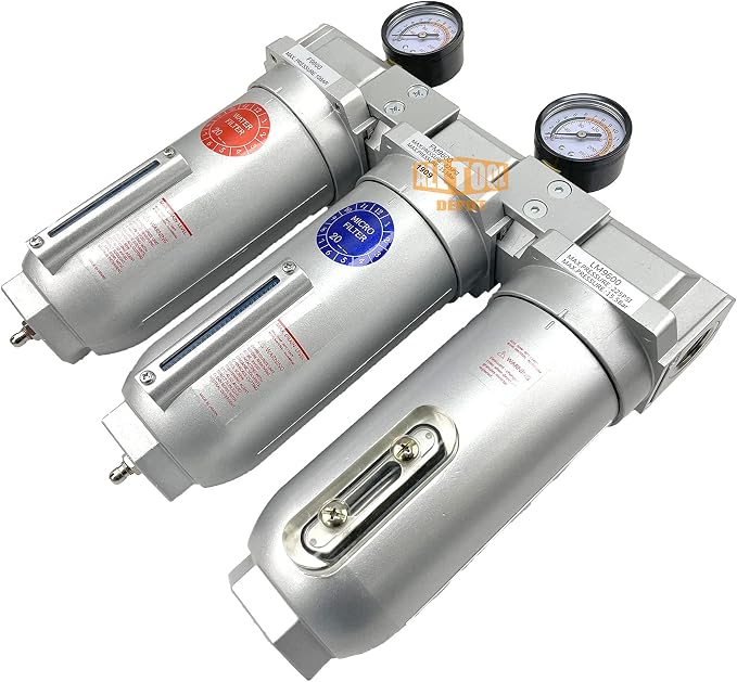 1" NPT SUPER DUTY Industrial Grade 3 Stages Filter Coalescing Desiccant Dryer - Image 3