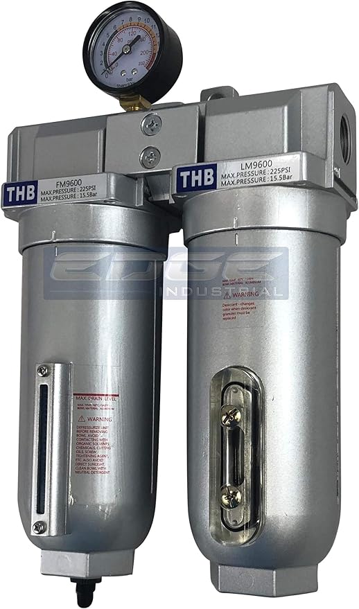 2 STAGE INDUSTRIAL GRADE IN-LINE COALESCING FILTER & DESICCANT AIR DRYER by Unknown