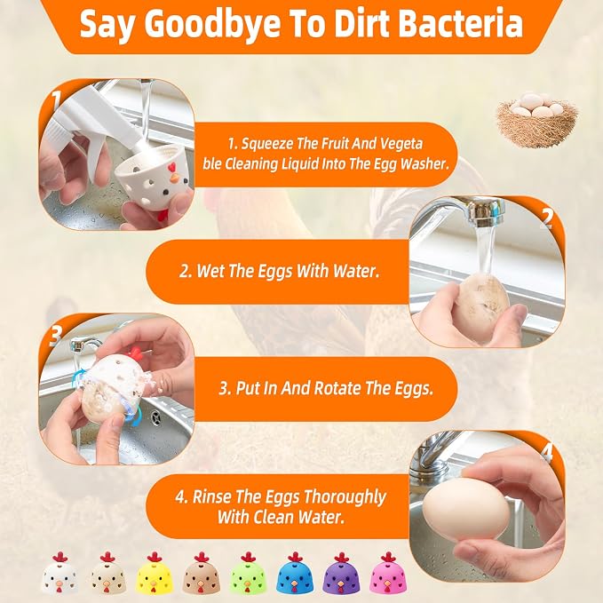 Egg Brush Cleaner, Egg Scrubber Tool - Image 4
