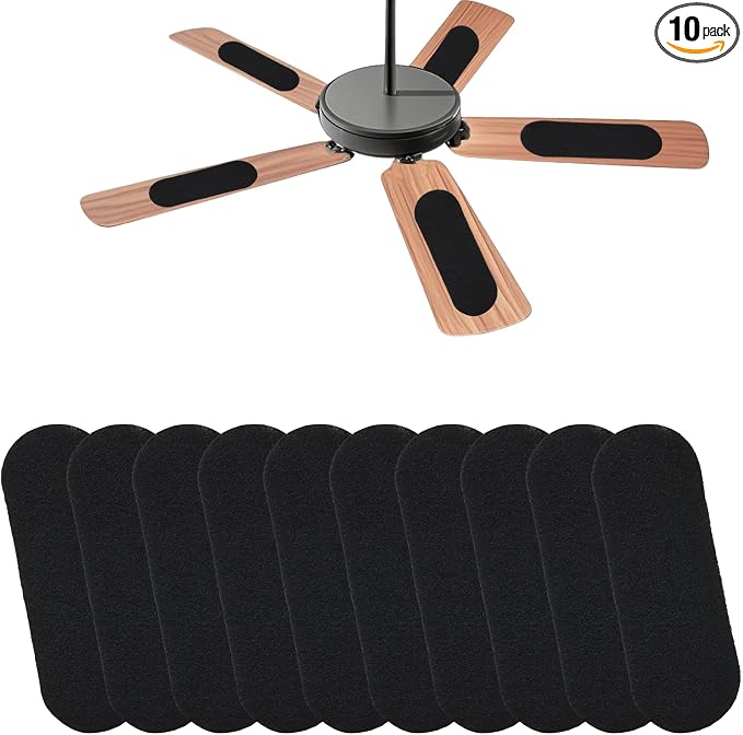 10PCS Ceiling Fan Filters for Blades, Unscented Activated Coconut Shell Carbon by Hapforever