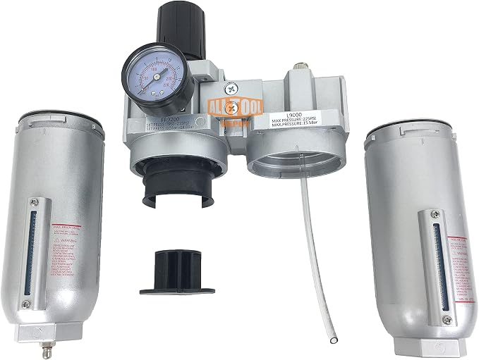 1" NPT SUPER DUTY Compressed Air In Line Filter Regulator Lubricator Oiler - Image 5