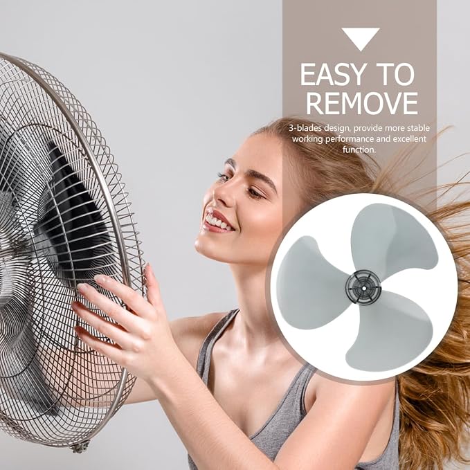 VOSAREA Plastic Fan Blades Replacement, 3 Leaves Replacement Fan Blades - Image 8