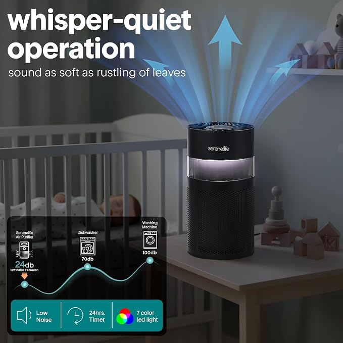 SereneLife Portable Air Purifier | Small Air Purifier - Image 6