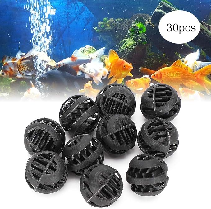 30 Pack Biofiltration Filter Balls, Removes and Nitrites, Reusable Plastic - Image 6