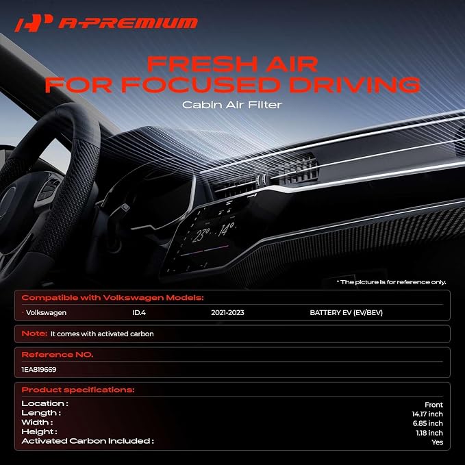A-Premium 2-PC Cabin Air Filter Compatible - Image 2
