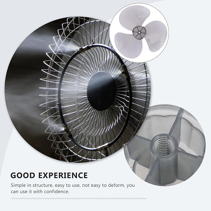 Happyyami 12 Inch Plastic Fan Blade 3 Leaves Fan Blade Replacement Electric Fan - Image 4