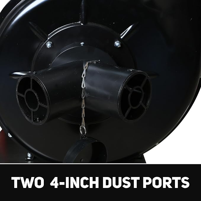 Bucktool 1.5HP Portable Dust Collector, 1100 CFM Workshop Dust Extraction - Image 5