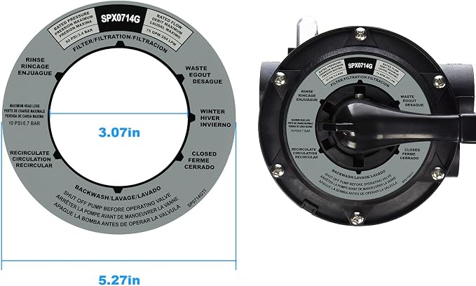 SPX0714G Pool Filter Label Sticker Replacement Hayward Sand Filter Sticker - Image 3
