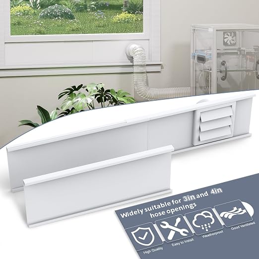 Flamorrow Window Vent Kit with Outdoor Vent Cover Fit by Flamorrow