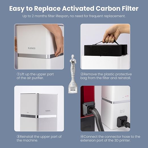 ELEGOO MARSMATE Air Purifier, Remove Up to 95% TVOC, Compatible - Image 7