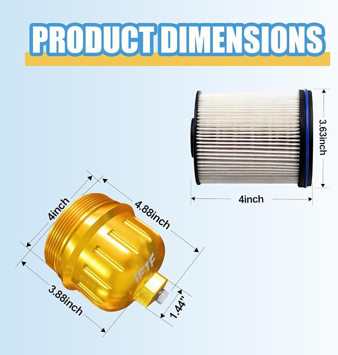 iFJF TP1015 Fuel Filter and 134001 Housing Cap Replacement - Image 3