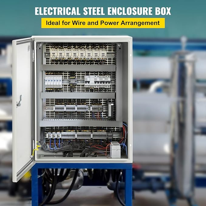VEVOR NEMA Steel Enclosure, IP66 Waterproof & Dustproof, Outdoor/Indoor - Image 2