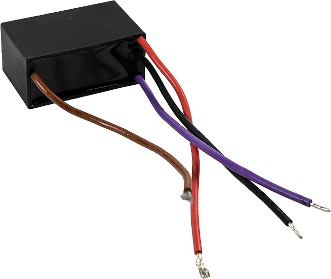 HQRP Ceiling Fan Capacitor CBB61 4.5uf+4.5uf+6.6uf 4-Wire - Image 3