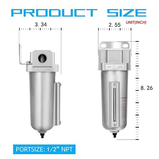 NANPU Industrial Grade Heavy Duty Particulate Filter, Metal Bowl, Suitable - Image 5