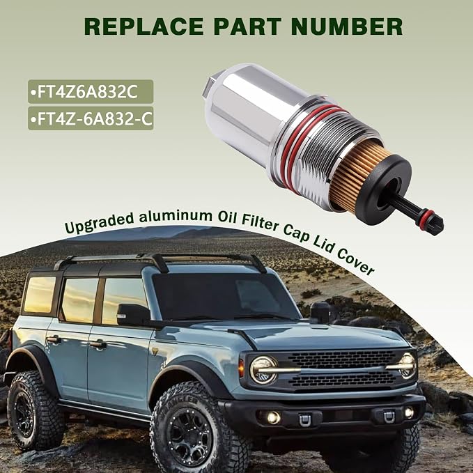 Aluminium Oil Filter Cap Cover Compatible - Image 2
