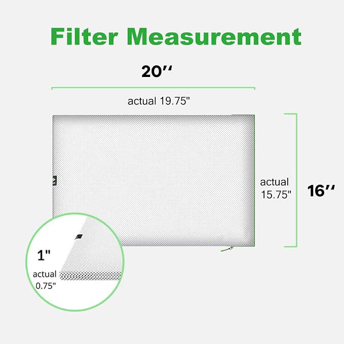 Reair 16X20X1 Air filter, Washable and Reusable Air Filter 16X20X1 - Image 6