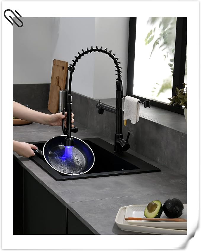 Fapully Commercial Single Handle Pull Down Sprayer Oil Rubbed Bronze Kitchen - Image 6