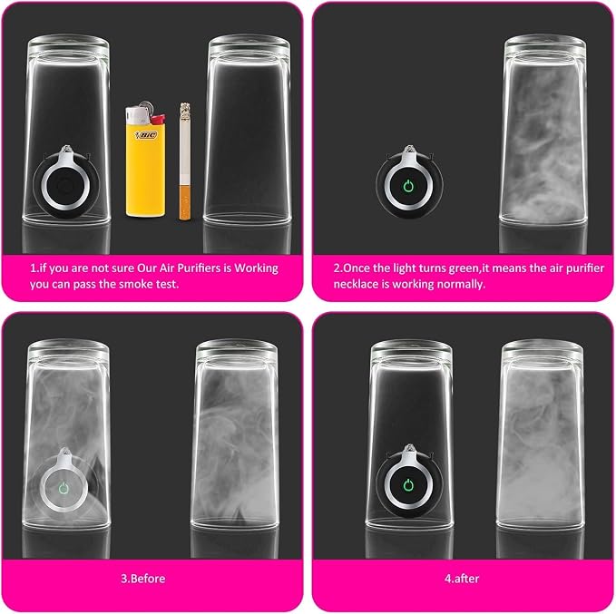 Rechargeable Ionizer Air Purifier, Wearable Air Purifier, Mini Necklace Air - Image 4