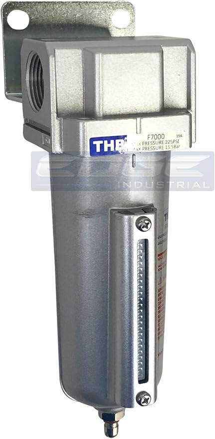 HEAVY DUTY INDUSTRIAL RATED HIGH FLOW PARTICULATE FILTER, IN-LINE WATER TRAP by THB