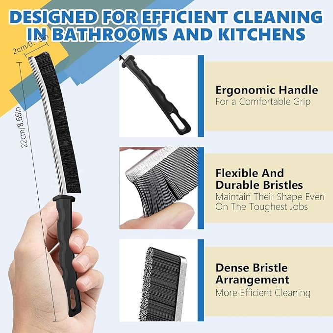 6Pcs Hard Bristle Crevice Cleaning Brush - Image 4