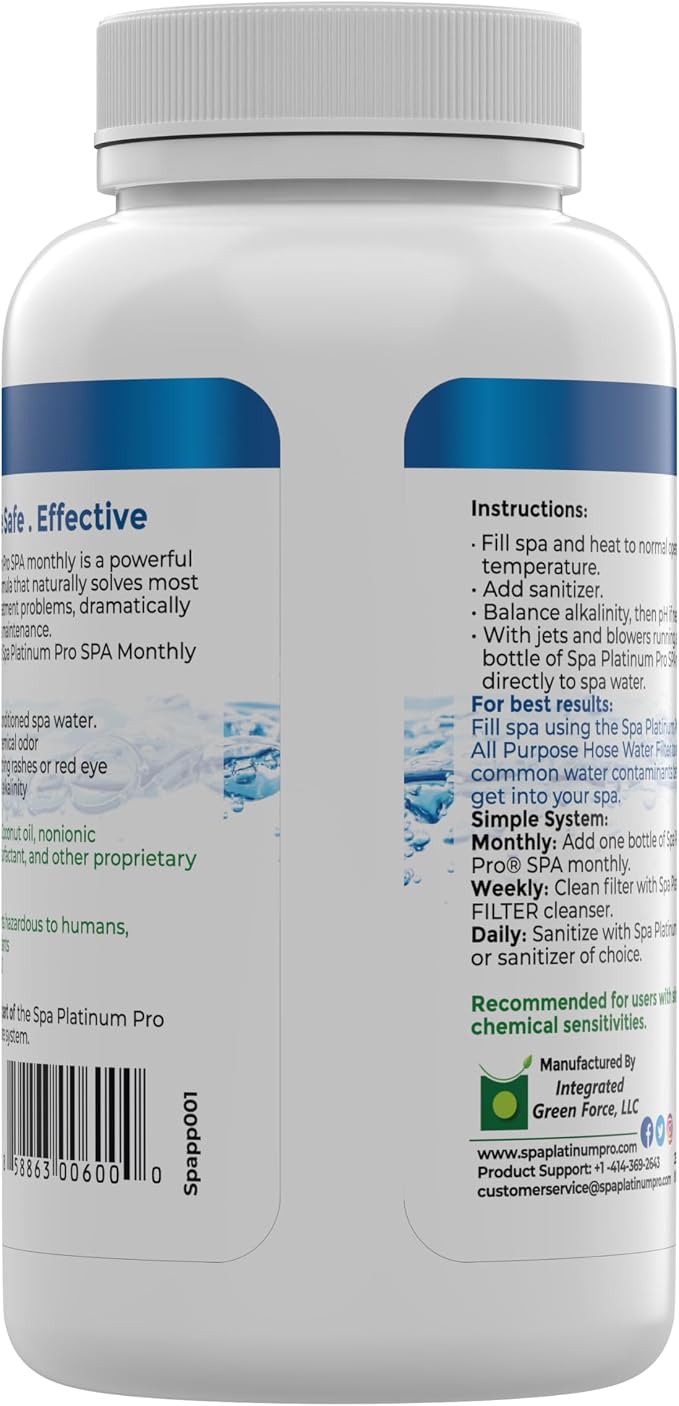 Spa Platinum Pro Natural Hot Tub Treatment – Fast Acting Cloudy Water Solution - Image 8