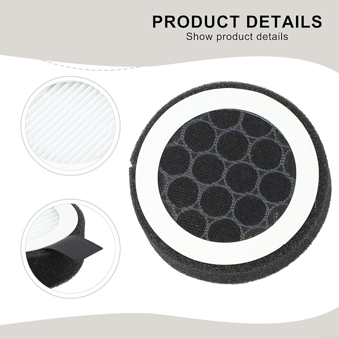 Activated Carbon HEPA Filter for PVC Pipe, Round Duct Filter Screen Removing - Image 2