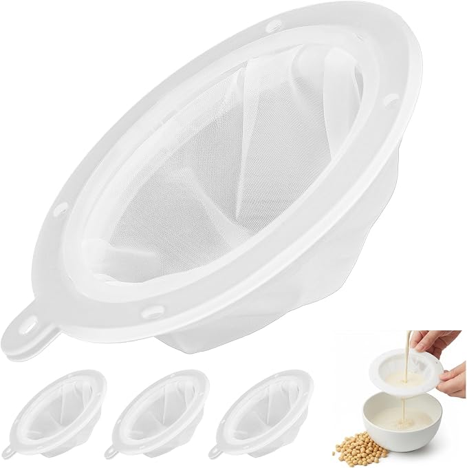 TIESOME 4 Pcs 200 Mesh Food Filter Strainer, Oil Strainer by TIESOME