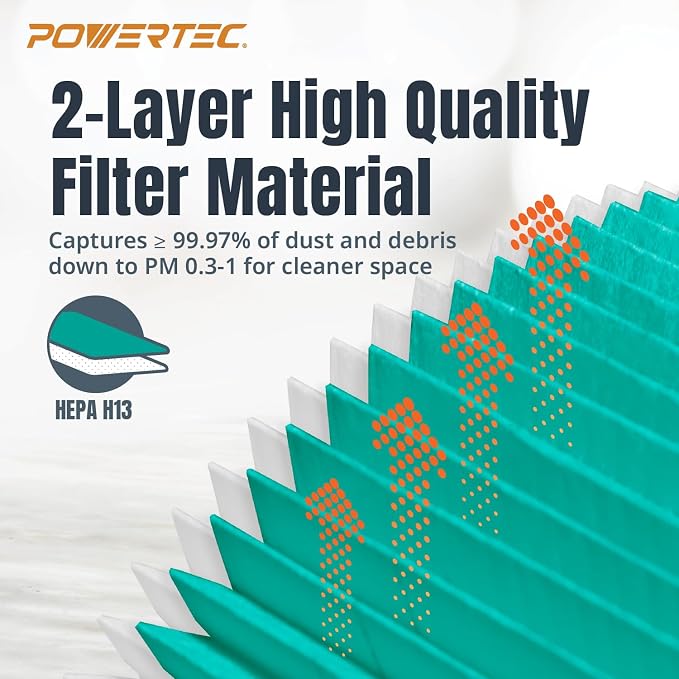 POWERTEC 16950 HEPA Cartridge Filter - Image 3
