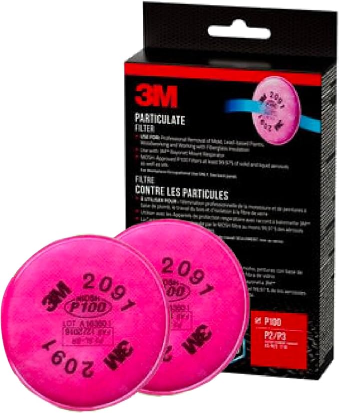 3M particulate filters P100 #2091/07000, One Size by 3MIndustrial