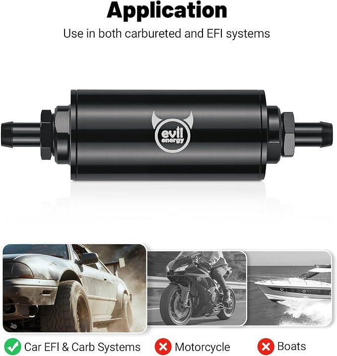 EVIL ENERGY Inline Fuel Filter 30 Micron - Image 4