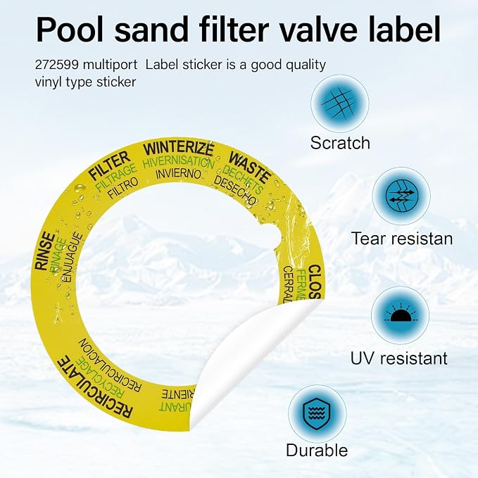 272599 Pool Sand Filter Valve Label Compatible - Image 3