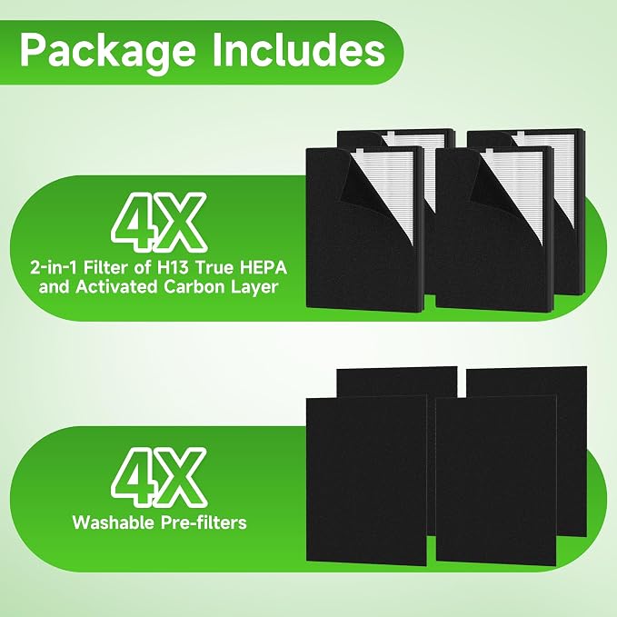 4 Packs KJ190L Replacement Filter Compatible - Image 6