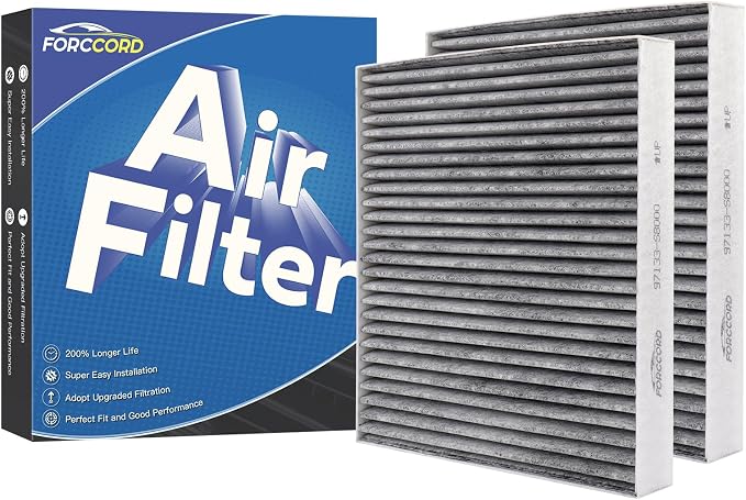 2-Pack HEPA Cabin Air Filter Fits by Forccord