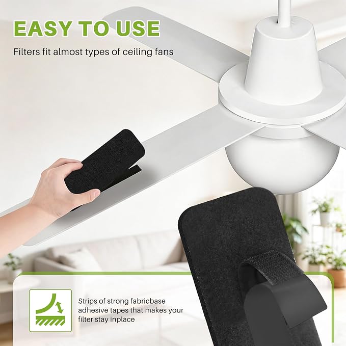 Fanluter 5 Pack Ceiling Fan Filters - Image 5