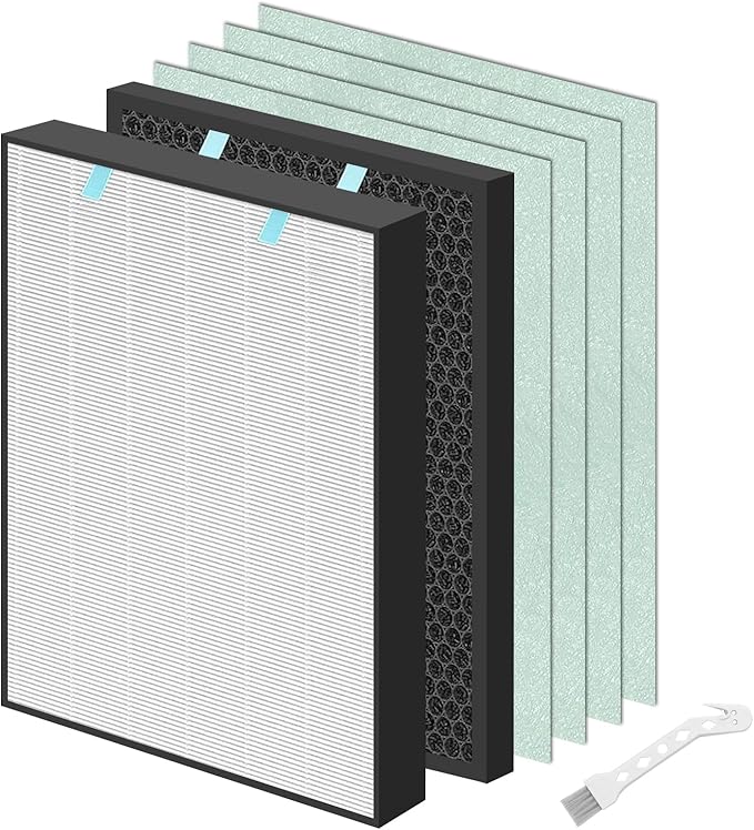 Air400 Filter Replacement for Bissell Air400, 1 Filter, 1 Carbon Post Filter by Asrhine