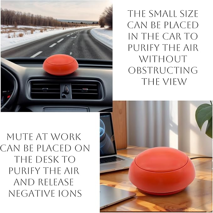 Car Air Purifier, True HEPA Filter Quiet Air Cleaner Portable Air Purifiers - Image 2