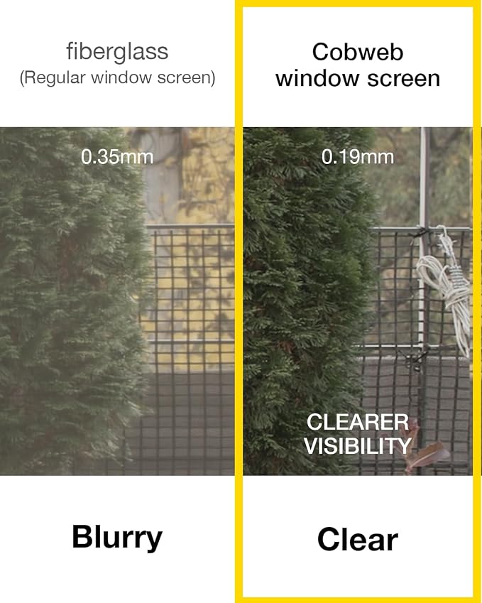 Premium Window Screen DIY KIT 39" 51" Blocks Rain, Pet Scratch, Fine Dust 99% - Image 8