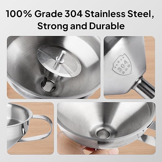 ELEGOO 3D Stainless Steel Funnel, Metal Funnel - Image 2