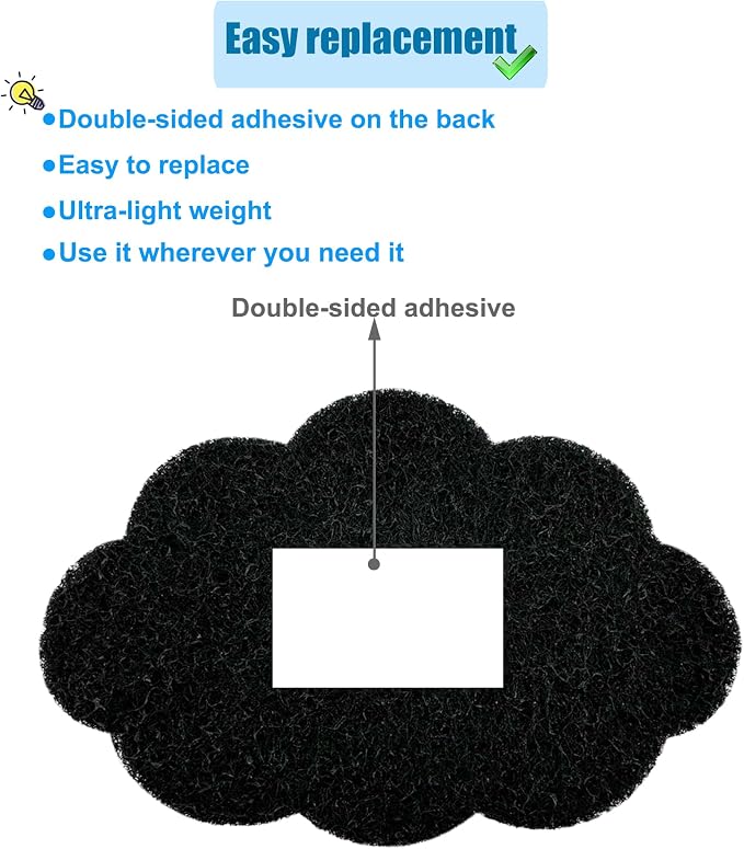 12-Pack Universal Stick-on Trash Can Odor Absorbing Filters, Activated Charcoal - Image 5