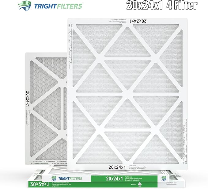 20x24x1 Air Filter 4 Pack, MERV 8 Pleated Dust Defense Air Filters Replacement - Image 9