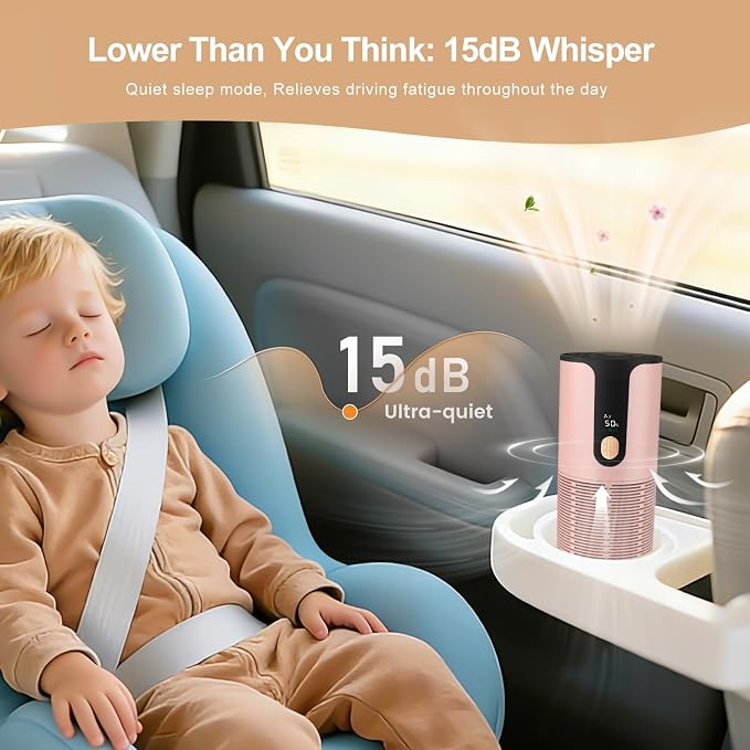 Portable Car Air Purifier-True HEPA Mini Air Purifier - Image 4