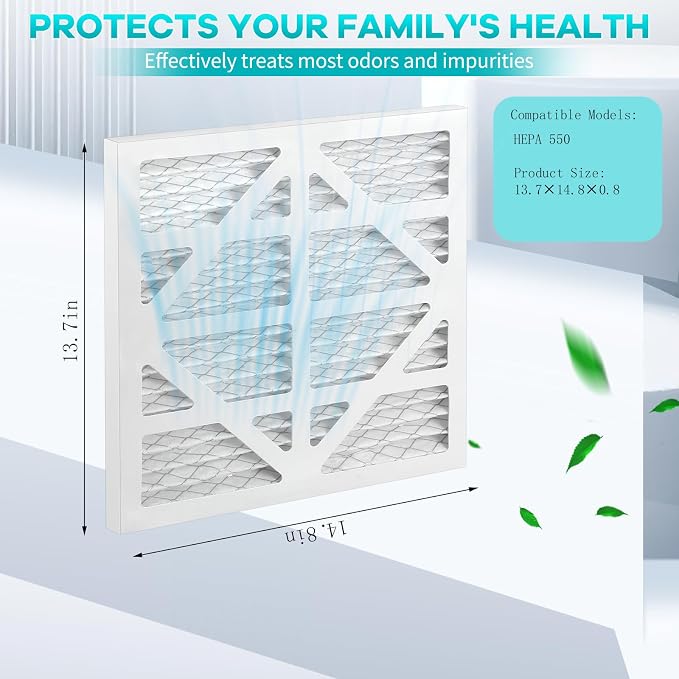 10 Pack HEPA 550 Air Filter Replacement Set Compatible - Image 6