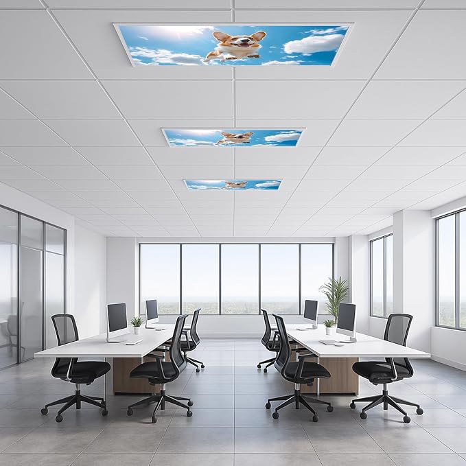 2 Pack Fluorescent Light Covers 4x2 ft Magnetic Light Covers - Image 6