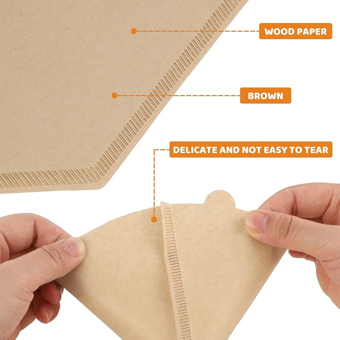 320 Count #4 Coffee Filters 8-12 Cup Disposable Coffee Filters 4 Cone Paper - Image 3