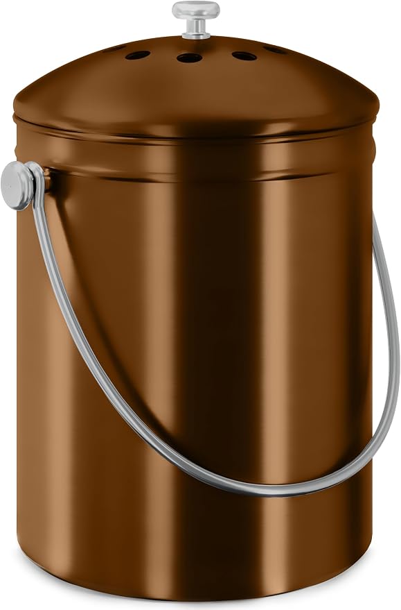Utopia Kitchen Compost Bin for Kitchen Countertop, 1.3 Gallon Compost Bin for by UTOPIAKITCHEN