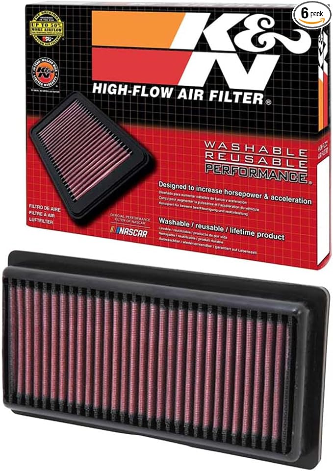 K&N High-Flow Original Lifetime Engine Air Filter: Increase Power: Premium by KNEngineeringInc