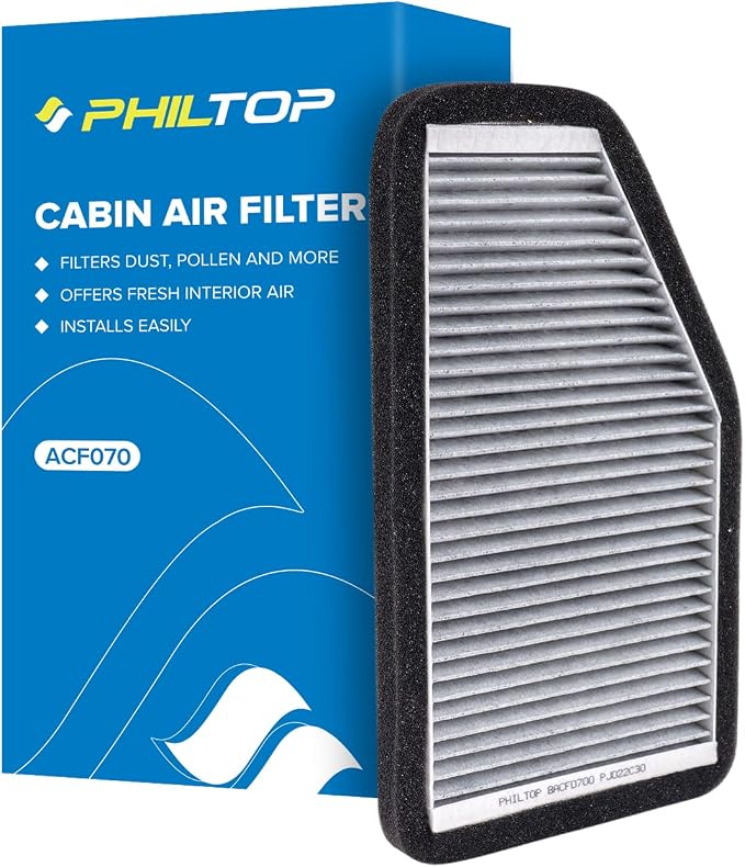 PHILTOP HEPA Cabin Air Filter w/Activated Carbon, Compatible by PHILTOP