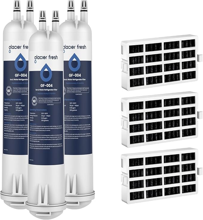 GLACIER FRESH EDR3RXD1 Refrigerator Water Filter, Compatible by GLACIERFRESH